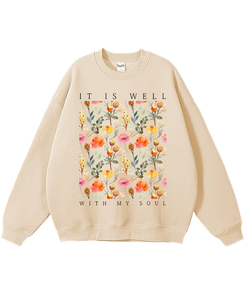 It Is Well With My Soul Cotton Christian Sweatshirt T-Shirts, Hoodie | CiraTrend.com (Image 3)