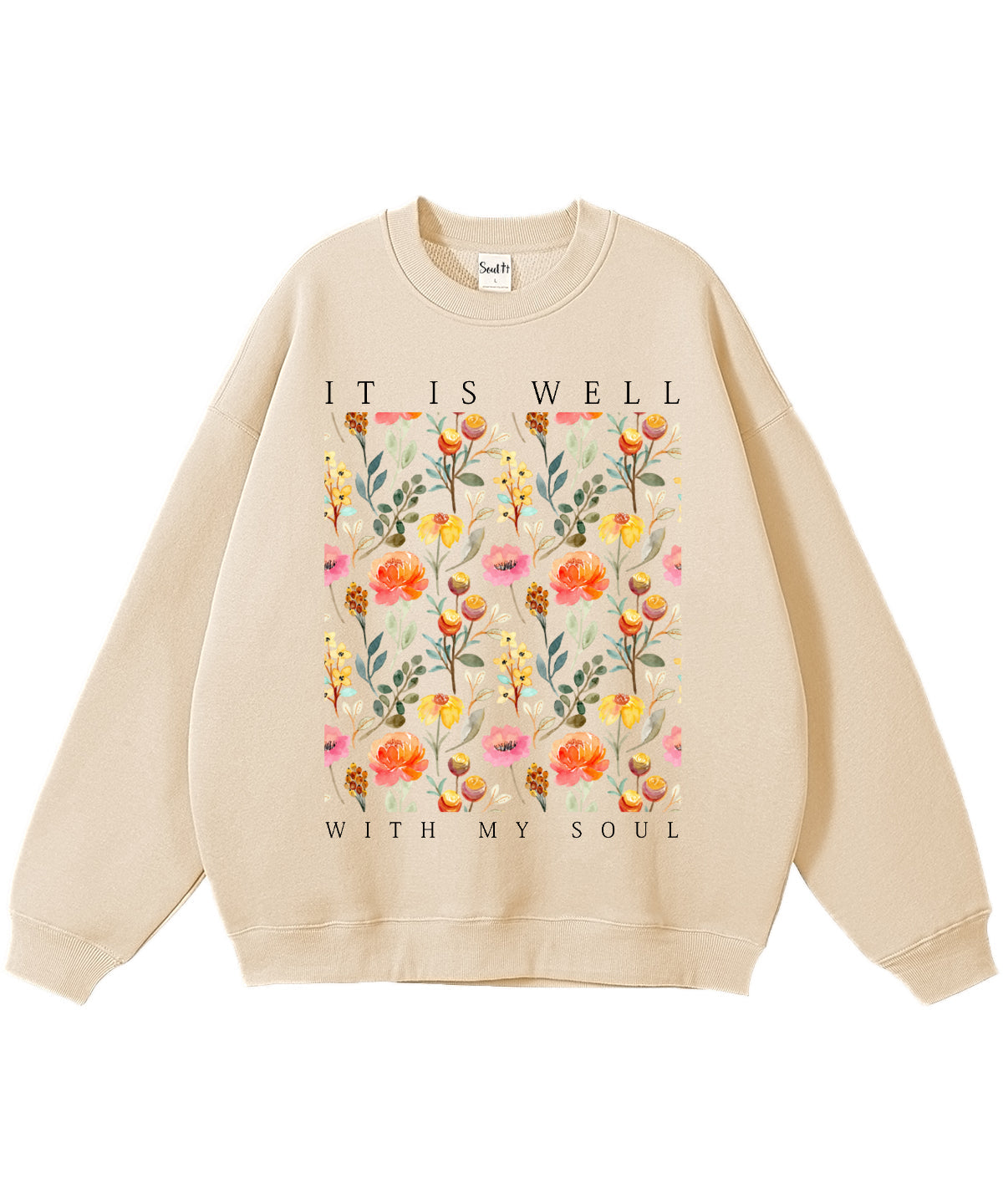 It Is Well With My Soul Cotton Christian Sweatshirt T-Shirts, Hoodie | CiraTrend.com (Image 3)