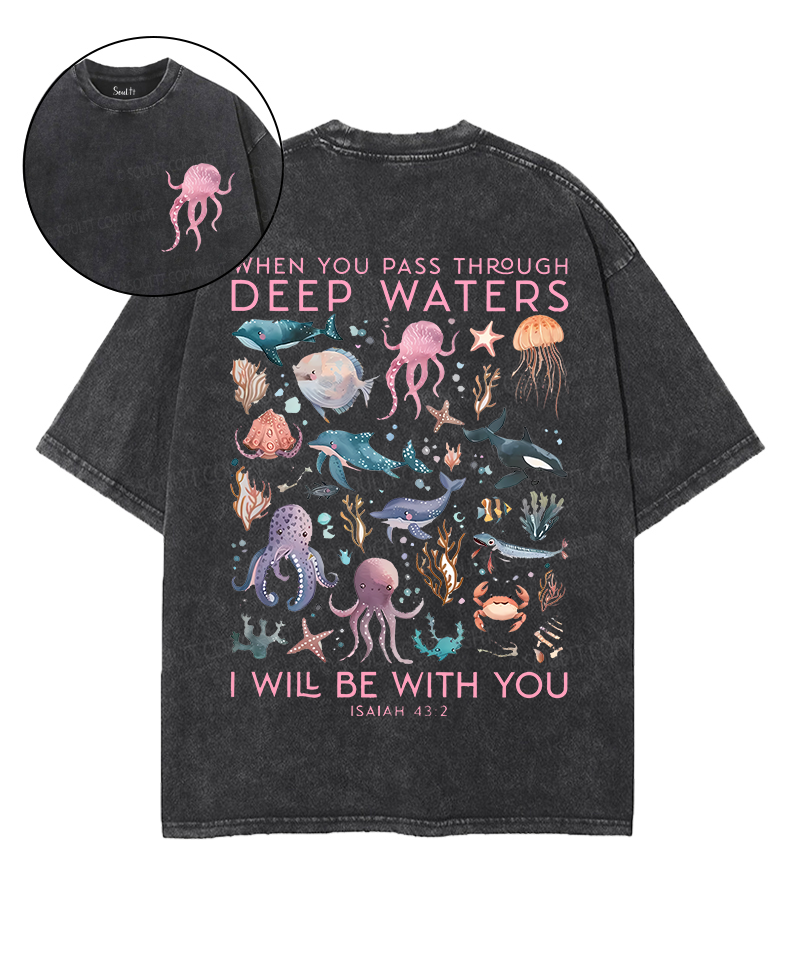 I Will Be With You Double Sided Unisex Washed Christian T-shirt Style047 Hoodie, Sweatshirt | CiraTrend.com (Image 1)