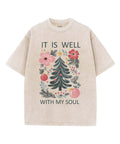 It Is Well With My Soul Washed Christian T-shirt Style024 Hoodie, Sweatshirt | CiraTrend.com (Image 1)