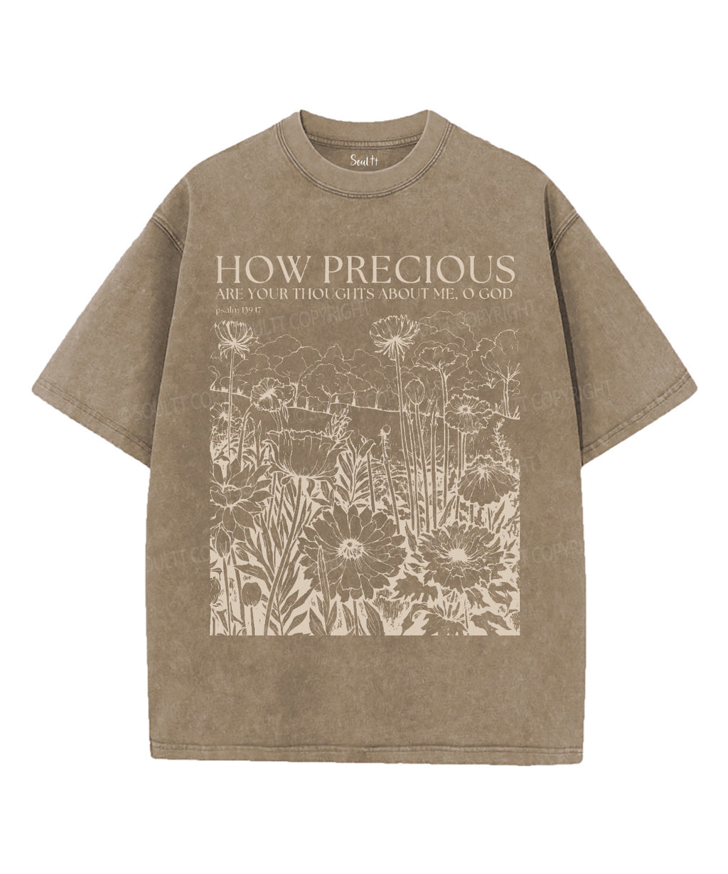How Precious Are Your Thoughts About Me Washed Christian T-Shirts, Hoodie, Sweatshirt