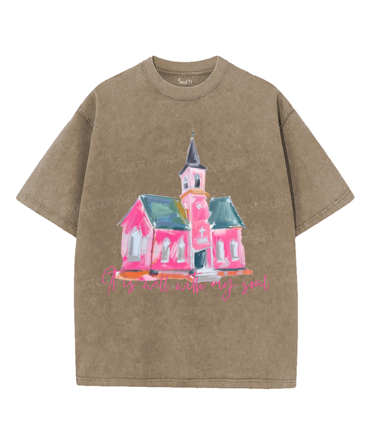 It Is Well With My Soul Unisex Washed Christian T-shirt Style009 Hoodie, Sweatshirt | CiraTrend.com (Image 5)