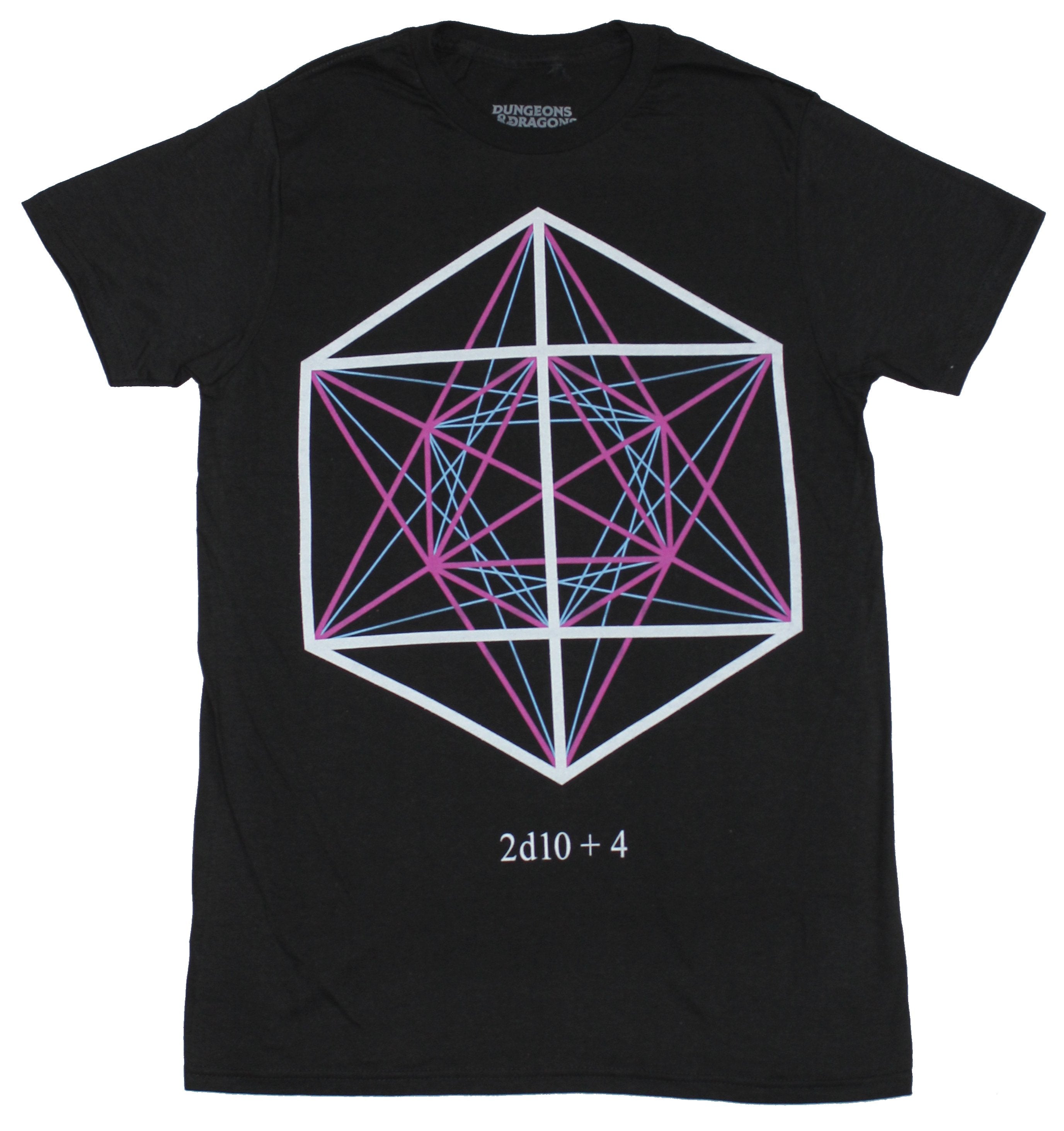 Dungeons & Dragons Mens T-Shirt - 2D10+4 Geometric Dice Image Hoodie, Sweatshirt | CiraTrend.com