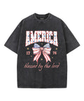 America Blessed By The Lord Unisex Washed Christian T-shirt Hoodie, Sweatshirt | CiraTrend.com (Image 1)