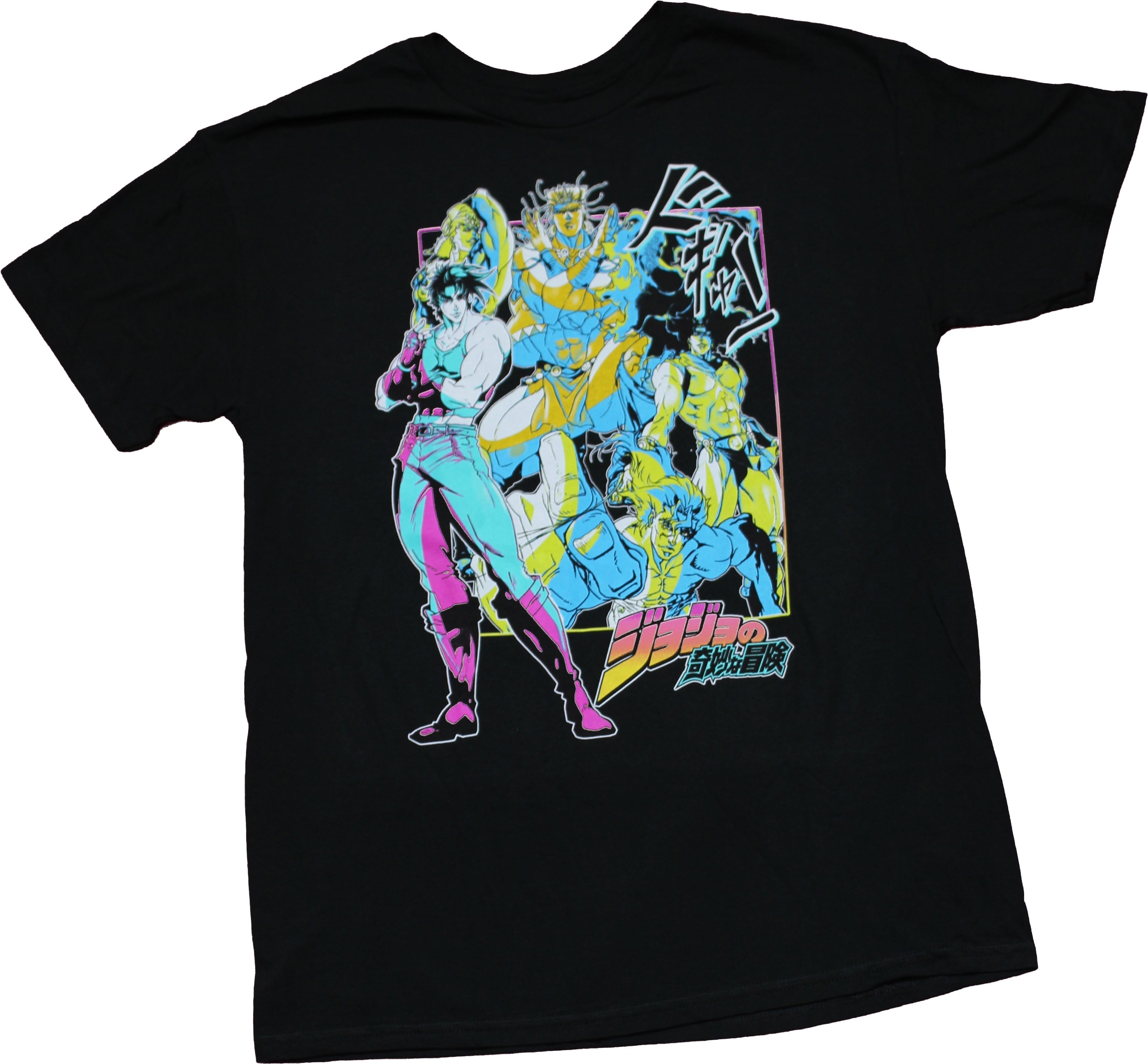 Jojo's Bizarre Adventure Mens T-Shirt -  Colorful Kanji Characters Hoodie, Sweatshirt | CiraTrend.com