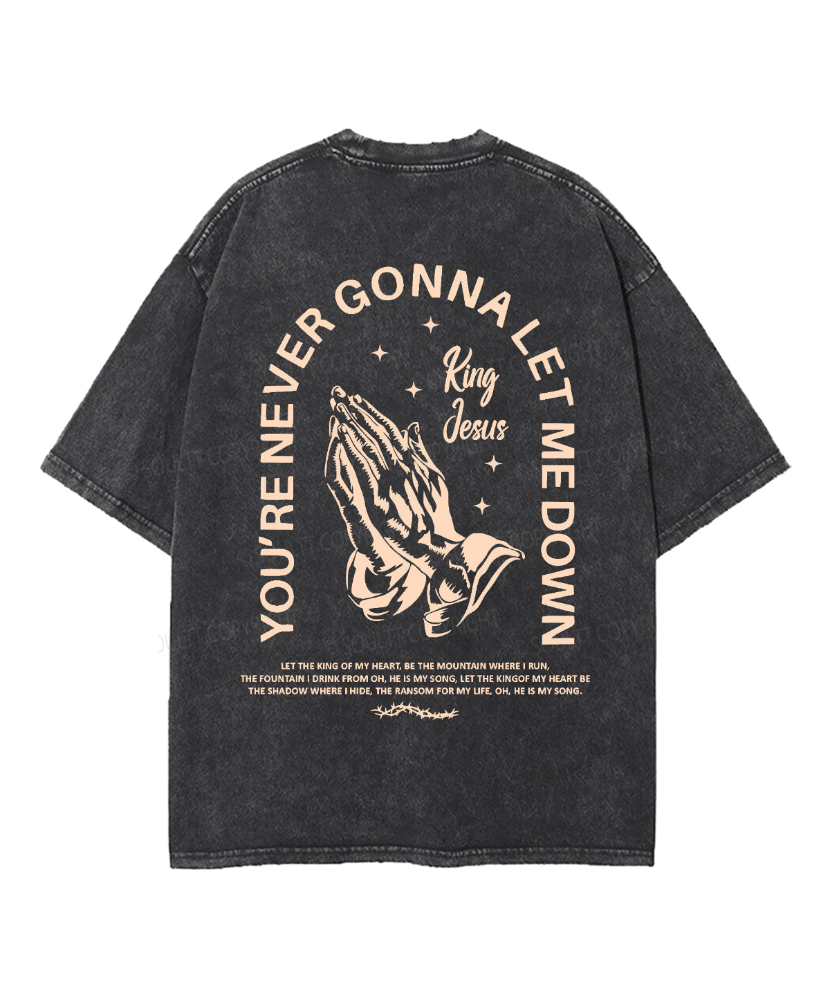 Let Me Down Double Sided Unisex Washed Christian T-shirt Hoodie, Sweatshirt | CiraTrend.com (Image 4)