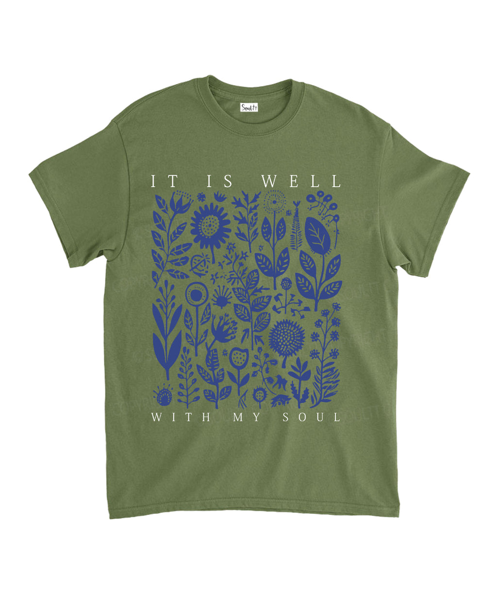 Is Well My Soul Cotton Christian Style006 T-Shirts, Hoodie, Sweatshirt