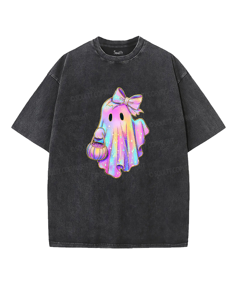 Halloween Holy Ghost Double Sided Unisex Washed Christian T-shirt Style003 Hoodie, Sweatshirt | CiraTrend.com (Image 4)