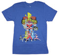 Mighty Morphin Power Rangers Mens  T-Shirt  - Group Under Megazord Distressed Hoodie, Sweatshirt | CiraTrend.com