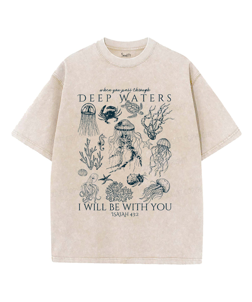 I Will Be With You Unisex Washed Christian T-shirt Style001 Hoodie, Sweatshirt | CiraTrend.com (Image 1)