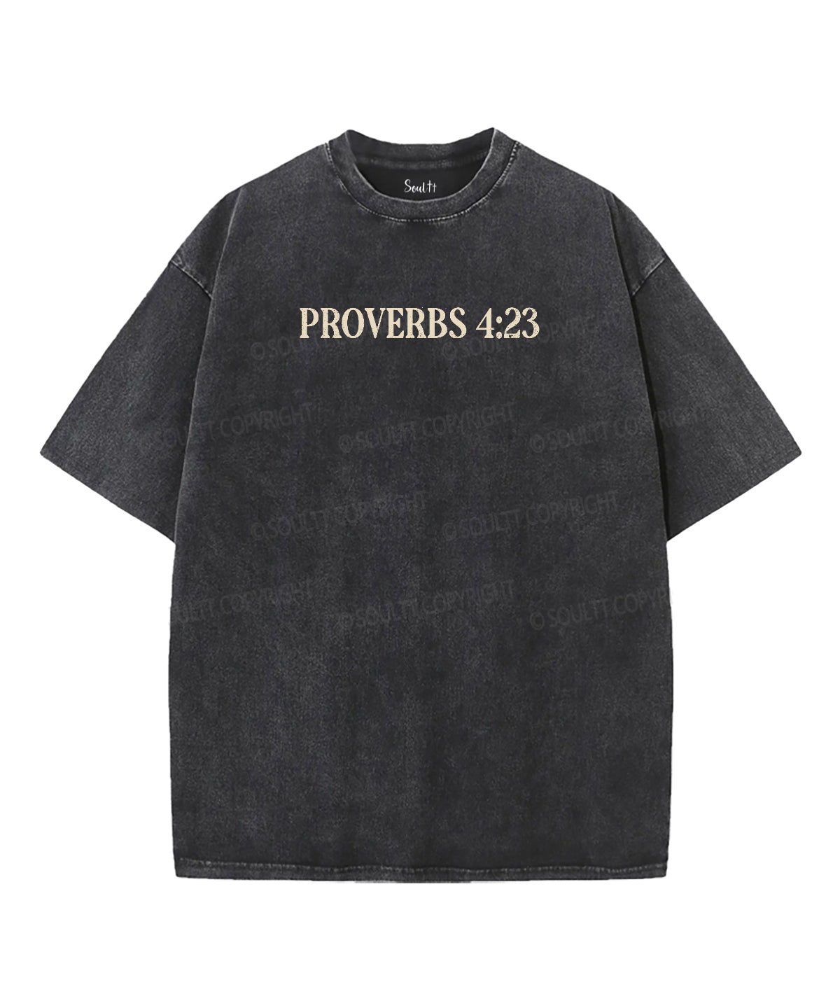 Guard Your Heart Double Sided Unisex Washed Christian T-shirt Hoodie, Sweatshirt | CiraTrend.com (Image 2)