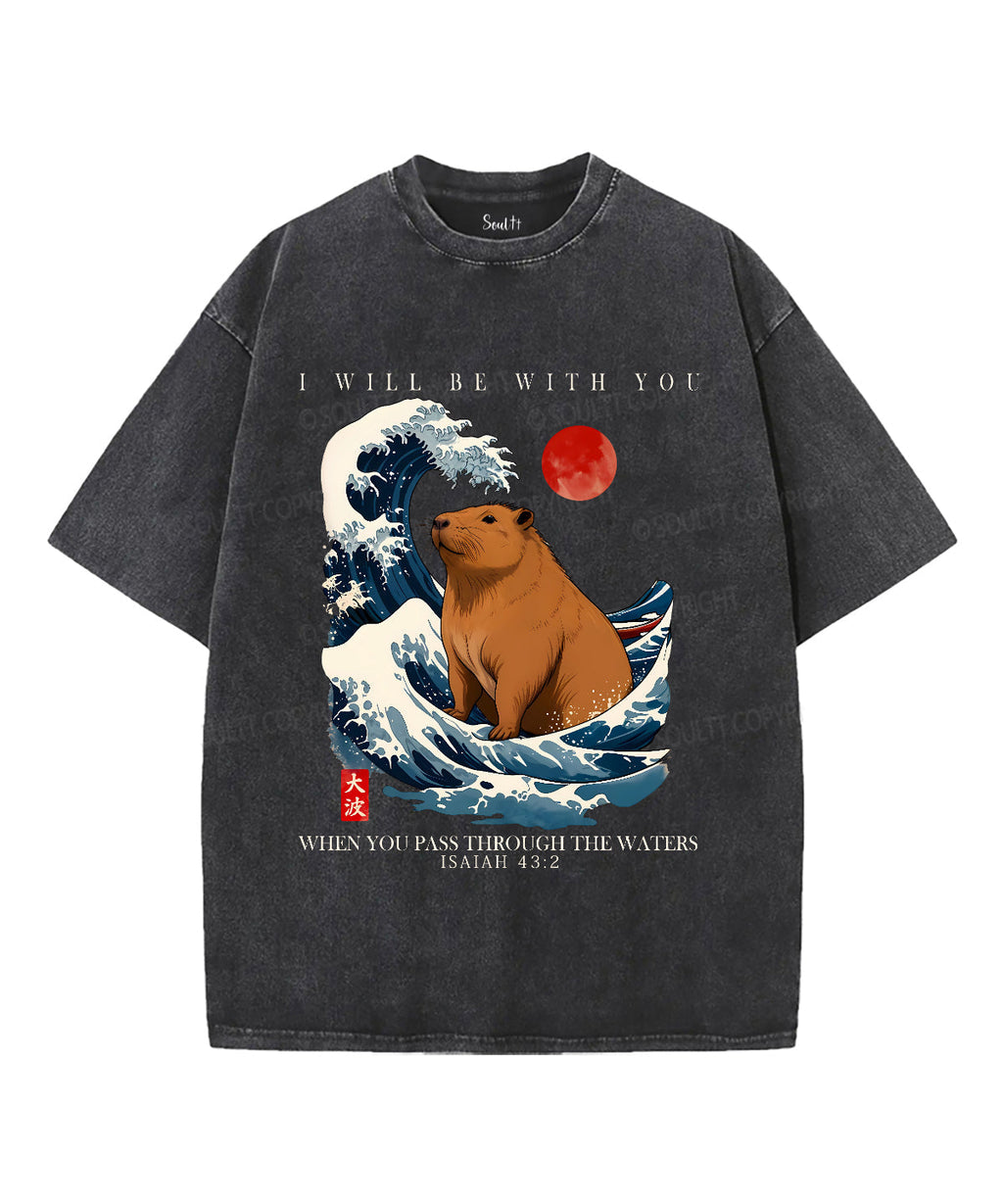 I Will Be With You Unisex Washed Christian T-shirt Hoodie, Sweatshirt | CiraTrend.com (Image 1)