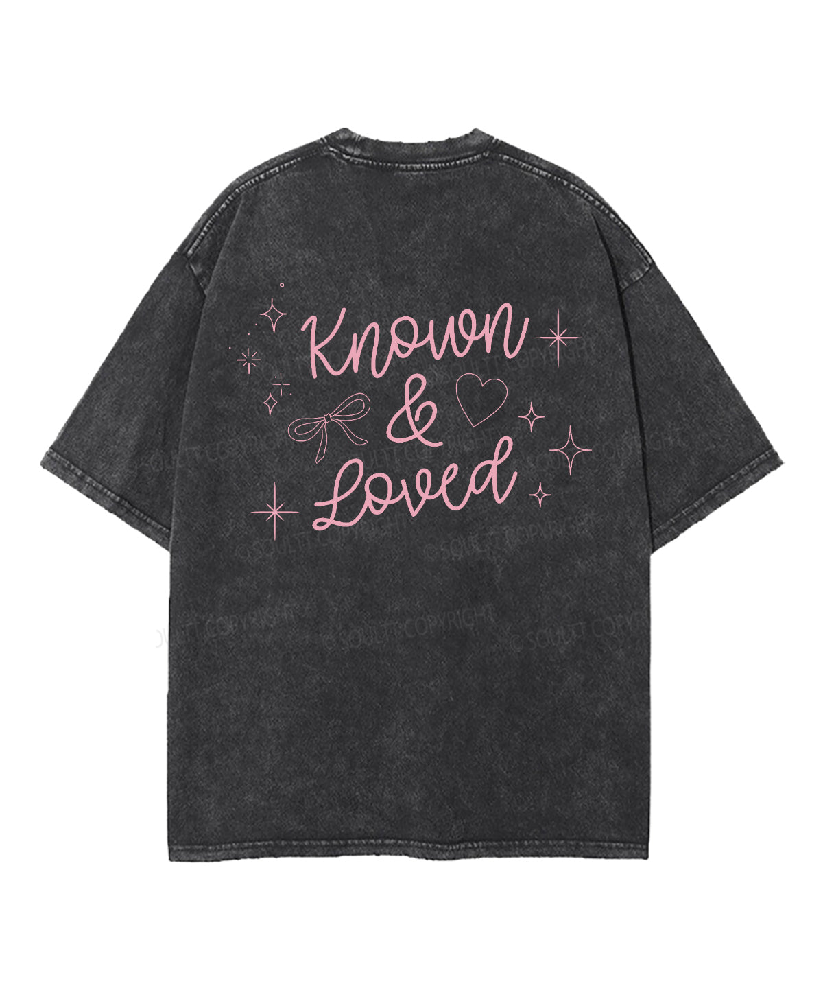 KNOW & LOVED Double Sided Unisex Washed Christian T-shirt Hoodie, Sweatshirt | CiraTrend.com (Image 5)