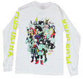 My Hero Academia Mens Long Sleeve T-Shirt -  Giant Group Kanji Sleeves Hoodie, Sweatshirt | CiraTrend.com