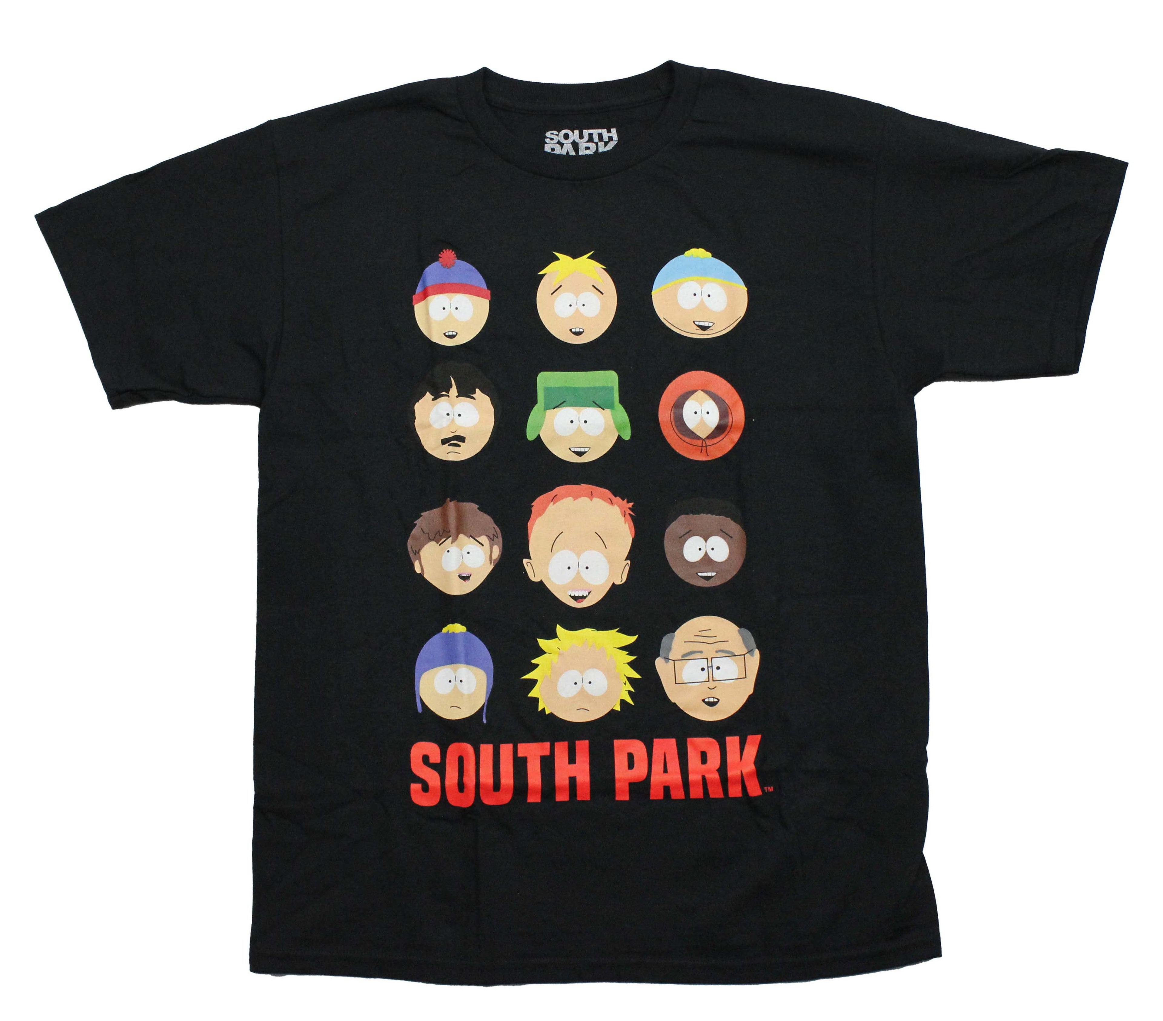 South Park Mens T-Shirt - Cast 12 Head Shots Hoodie, Sweatshirt | CiraTrend.com