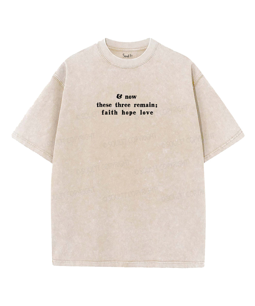 Faith Hope Love Double Sided Washed Christian T-shirt Hoodie, Sweatshirt | CiraTrend.com (Image 2)