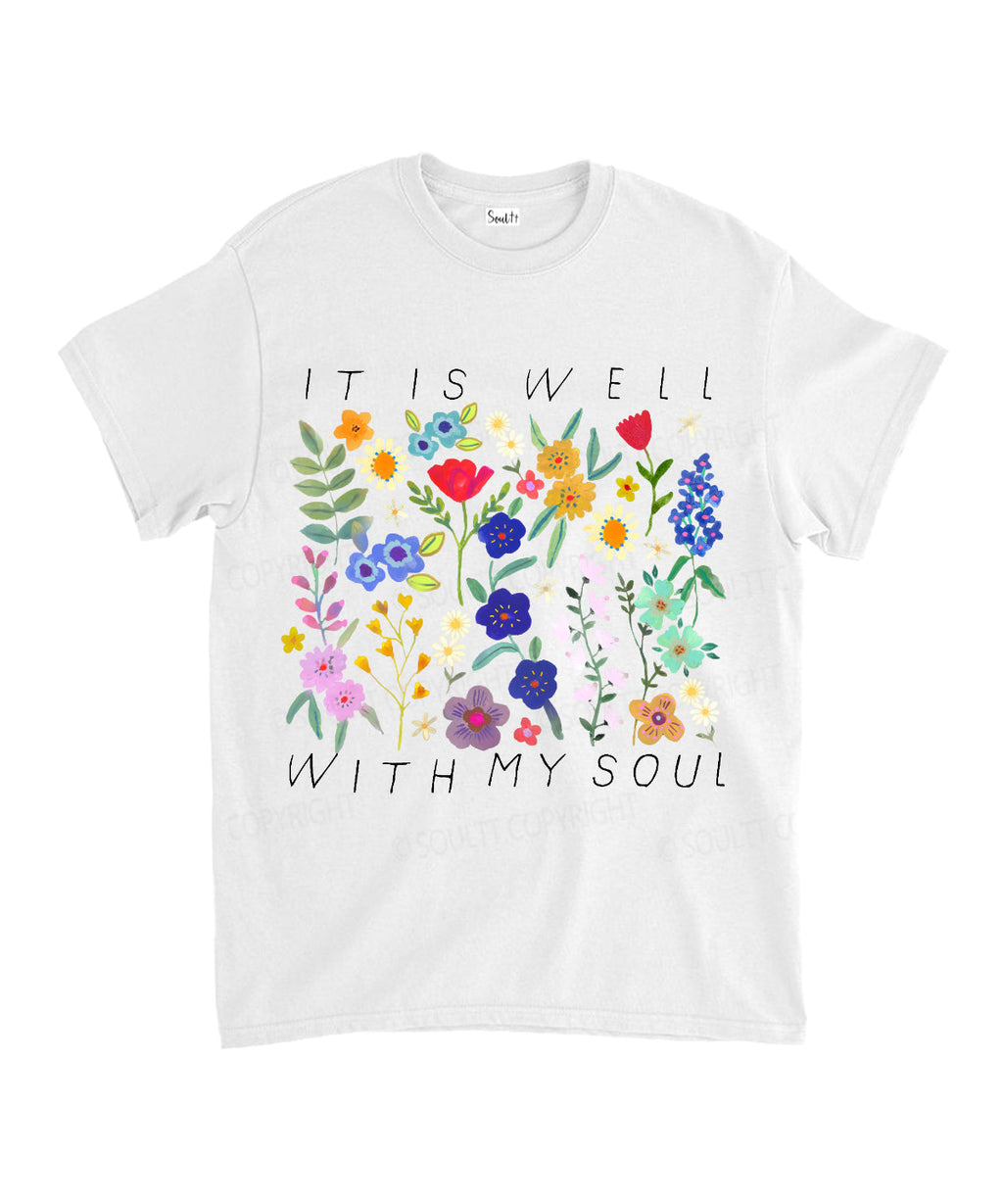 Is Well My Soul Cotton Christian Style008 T-Shirts, Hoodie, Sweatshirt