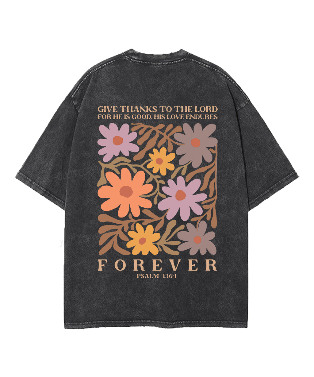 His Love Endures Double Sided Washed Christian T-Shirts, Hoodie, Sweatshirt