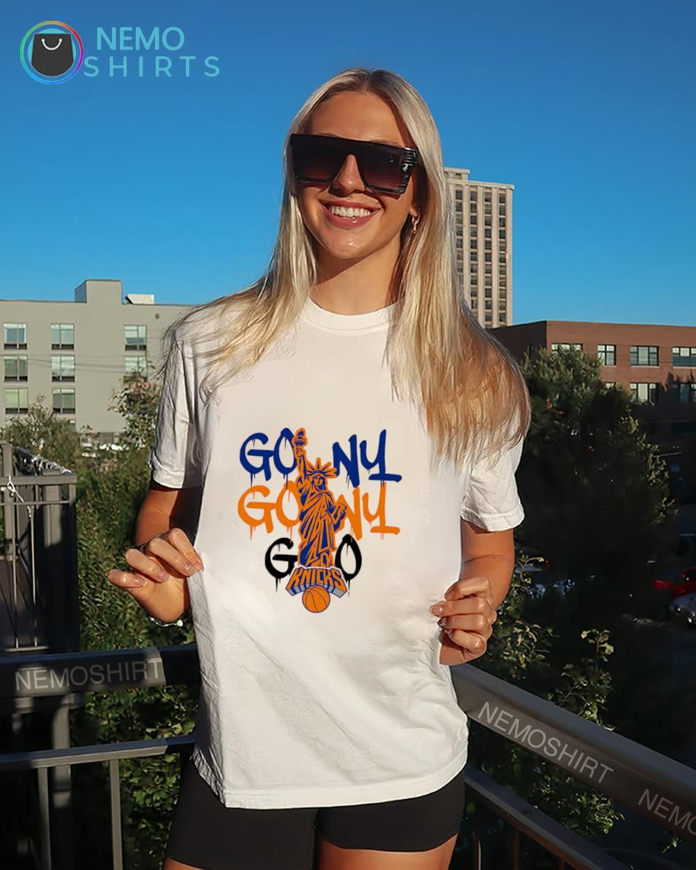 New York Knicks Statue of Liberty Go NY Go shirt