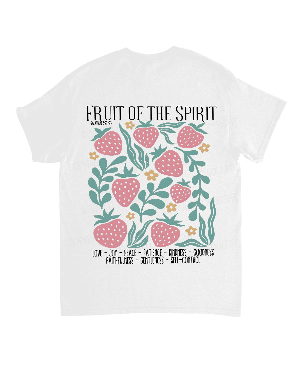Fruit Of The Spirit Double Sided Unisex Cotton Christian T-Shirt Style002 Hoodie, Sweatshirt | CiraTrend.com (Image 3)
