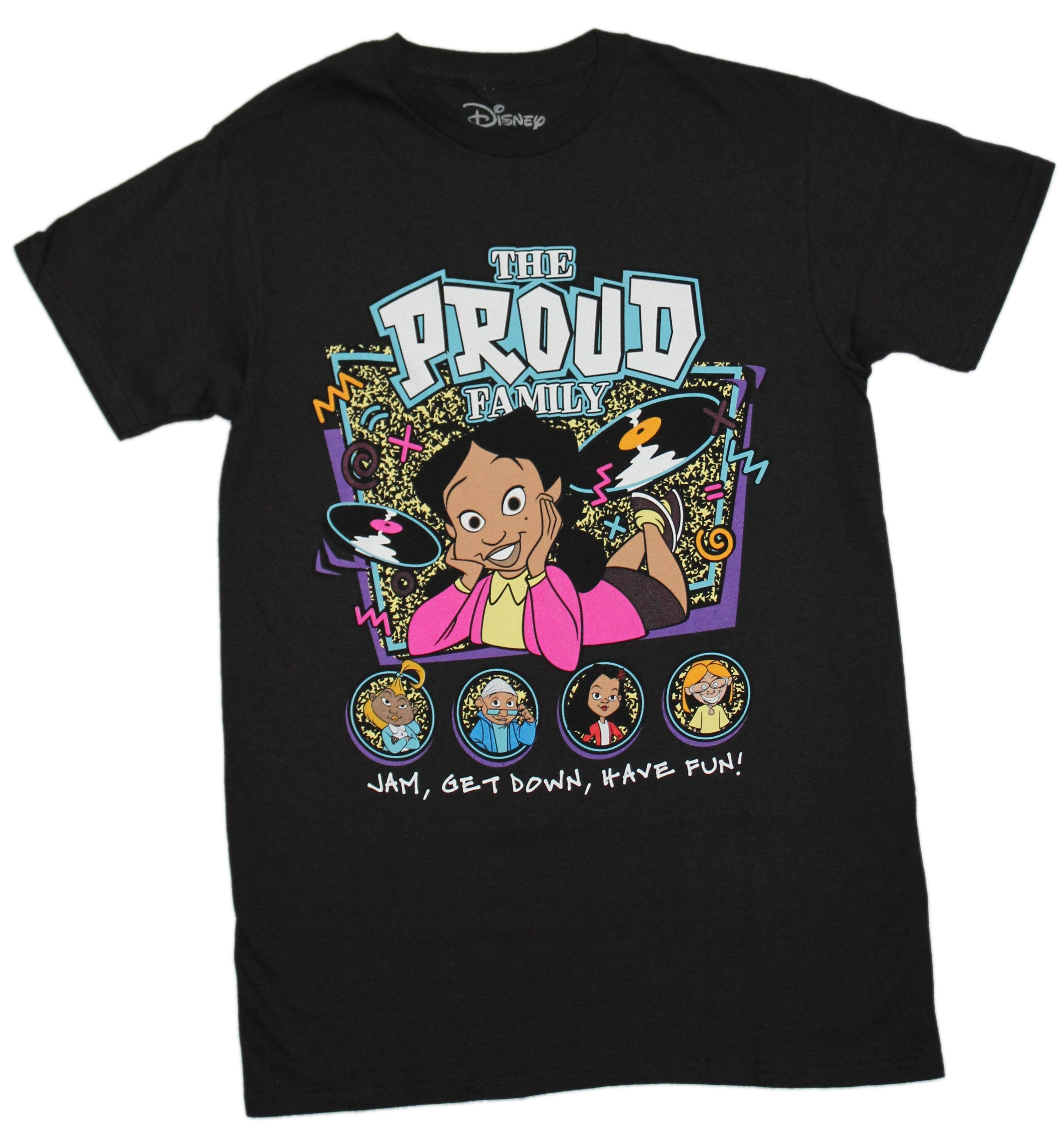 The Proud Family Mens T-Shirt -  Cast Jam, Get Down, Have Fun! Hoodie, Sweatshirt | CiraTrend.com