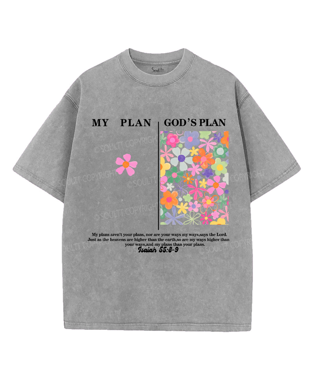 My PlanÃ¯Â¼Å“God's Plan Unisex Washed Christian T-shirt Style001 Hoodie, Sweatshirt | CiraTrend.com (Image 2)