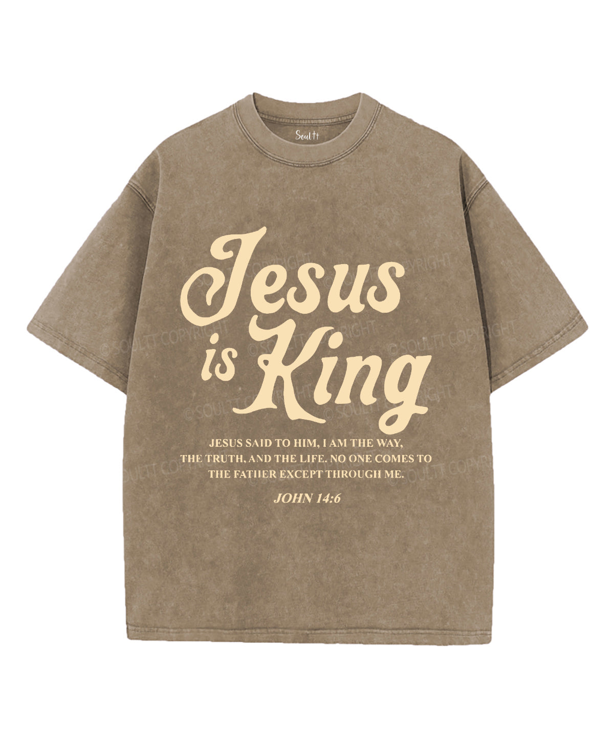 Jesus Is King Unisex Washed Christian T-shirt Style002 Hoodie, Sweatshirt | CiraTrend.com (Image 5)