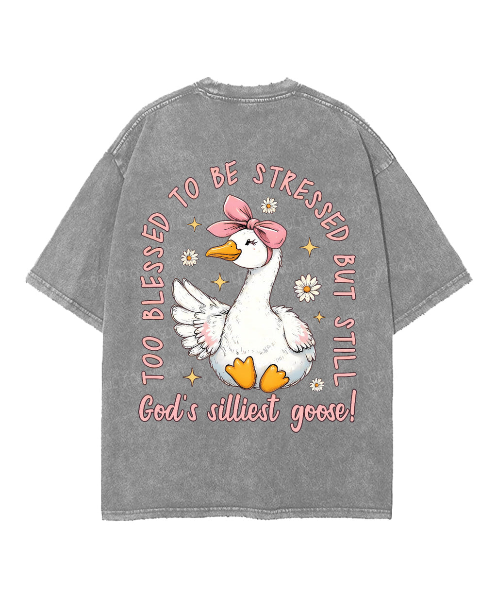 God'S Silliest Goose Double Sided Washed Christian T-Shirts, Hoodie, Sweatshirt