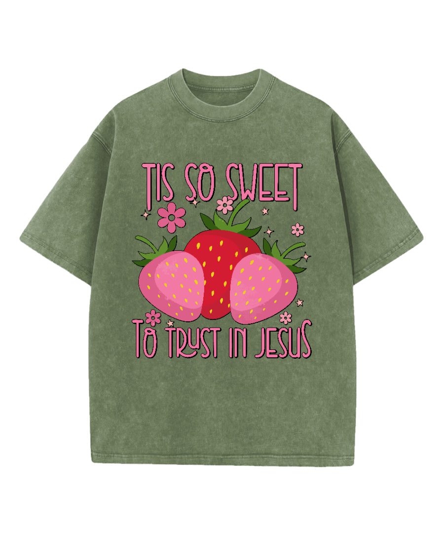 To Trust In Jesus Washed Christian T-shirt Hoodie, Sweatshirt | CiraTrend.com (Image 4)