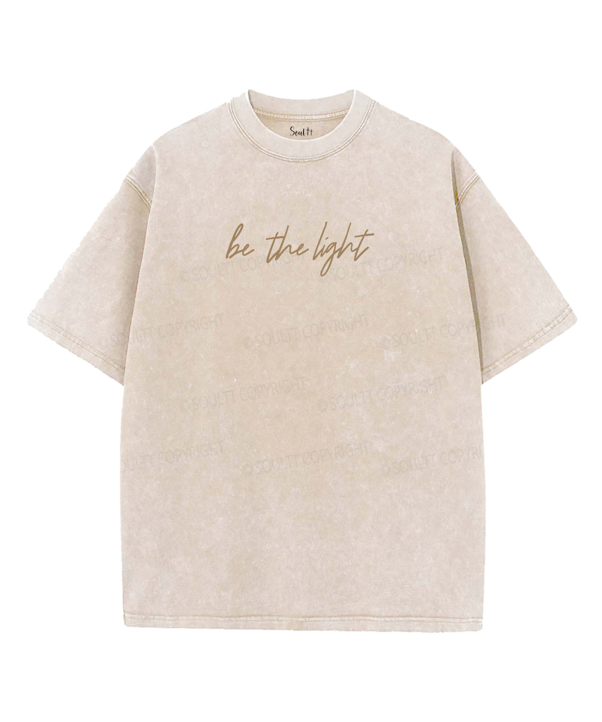 Be The Light Double Sided Unisex Washed Christian T-shirt Hoodie, Sweatshirt | CiraTrend.com (Image 2)