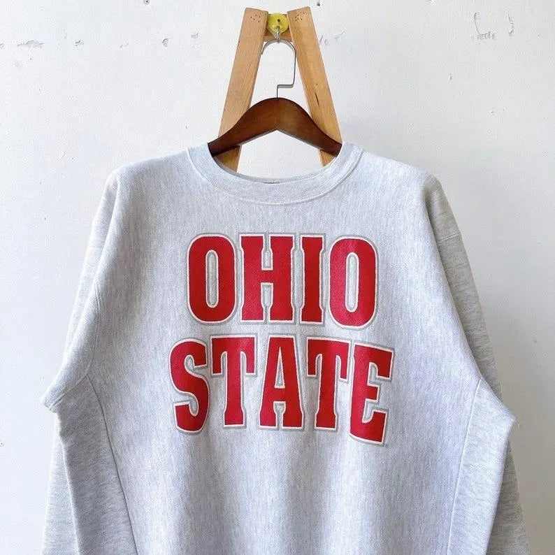 90s Ohio State University Buckeyes sweatshirt Cotton Menswear