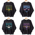 90s Vintage All Team Football BLACK Crewneck Sweatshirt, Hometown Football Game Day Pullover, Vintage Football Throwback...