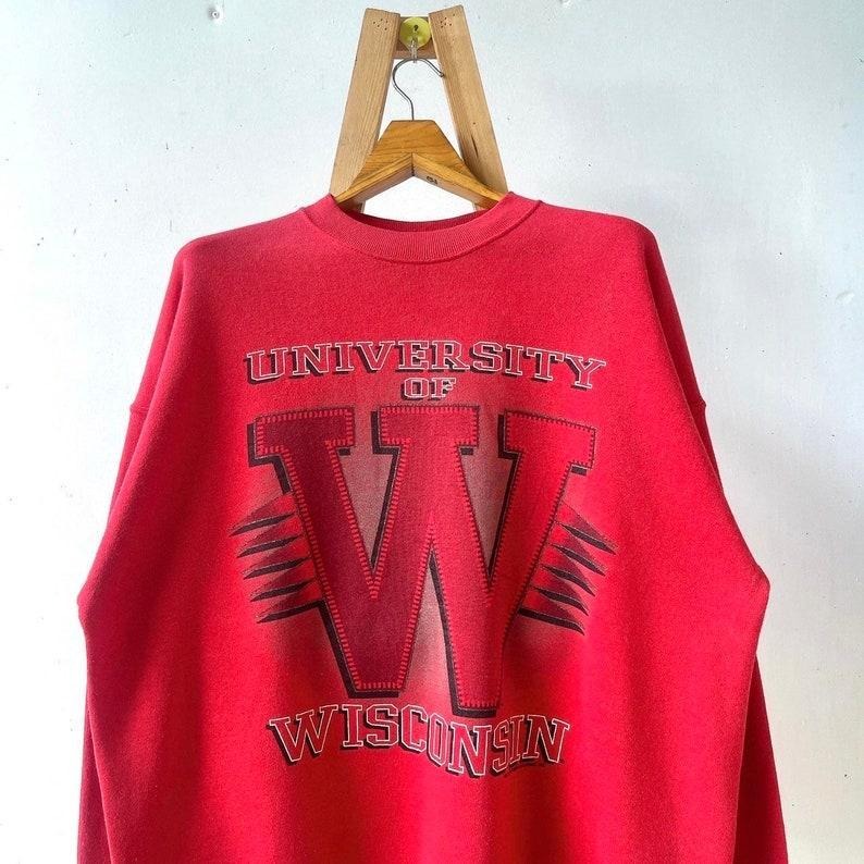 90s Wisconsin Badgers UW sweatshirt Cotton Menswear