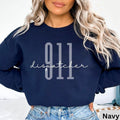 911 Dispatcher Sweatshirt, Emergency Sweater, Dispatcher Gift Crewneck, First Responders, Emergency Medical Dispatcher...