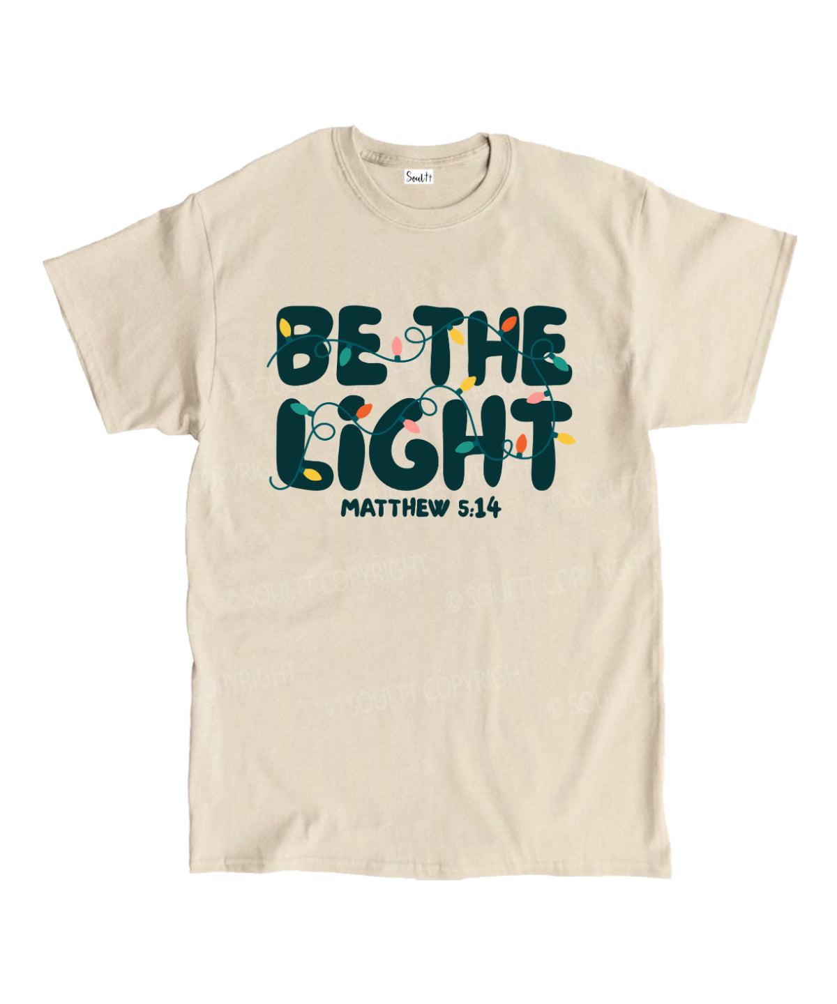 Be The Light Unisex Cotton Christian T-Shirt Style001 Hoodie, Sweatshirt | CiraTrend.com (Image 1)