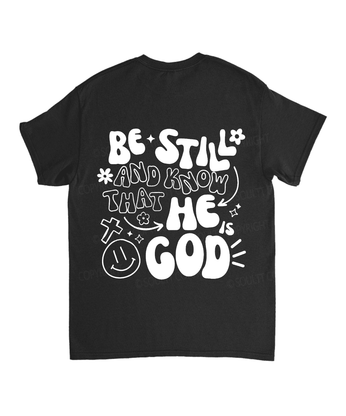 Be Still And Know Double Sided Unisex Cotton Christian T-Shirt Hoodie, Sweatshirt | CiraTrend.com (Image 5)