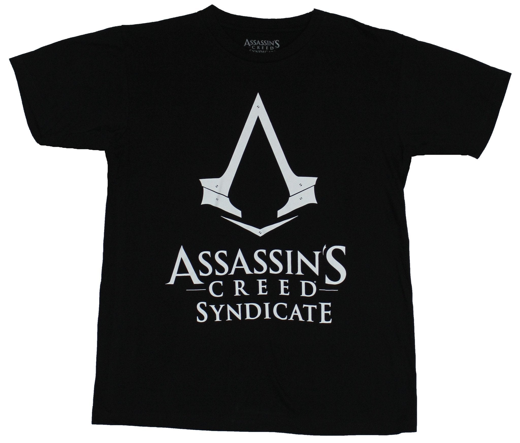Assassin's Creed Syndicate Mens T-Shirt - Simple Trident Logo Over Name Hoodie, Sweatshirt | CiraTrend.com