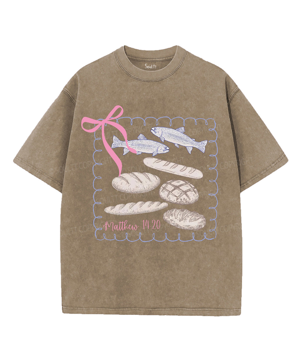 Fishes &Loaves Unisex Washed Christian T-shirt Hoodie, Sweatshirt | CiraTrend.com (Image 5)