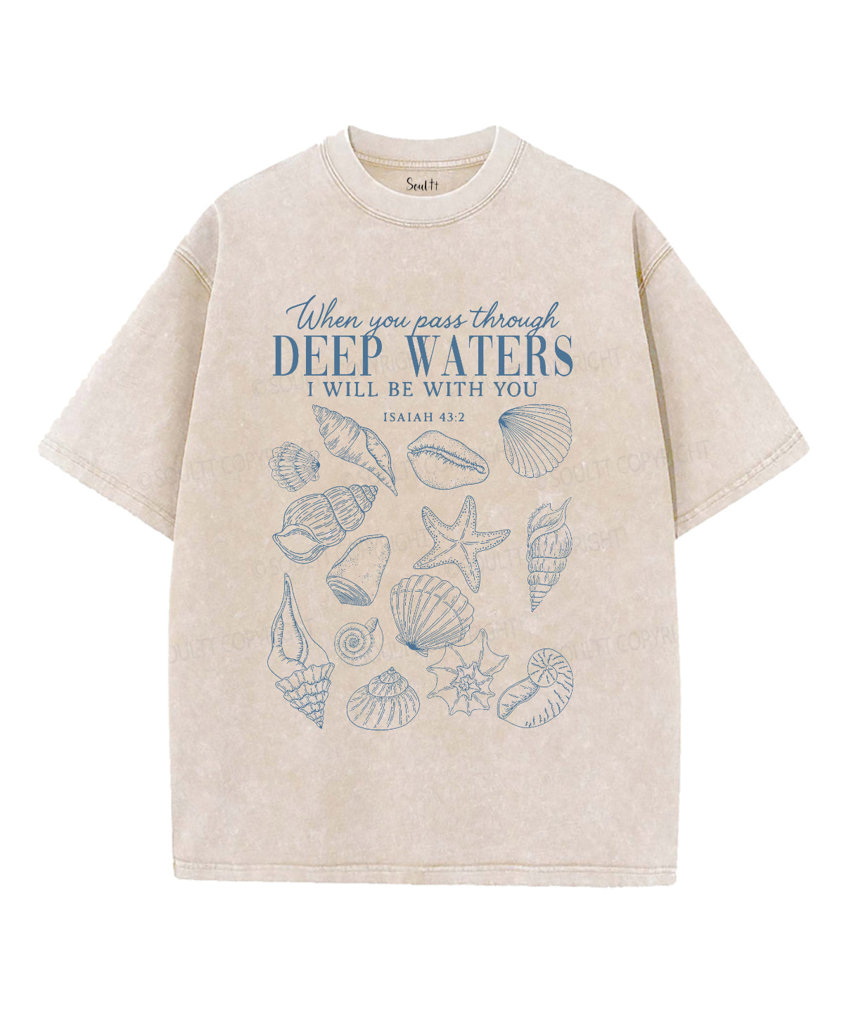 I Will Be With You Double Sided Unisex Washed Christian T-shirt Style033 Hoodie, Sweatshirt | CiraTrend.com (Image 1)