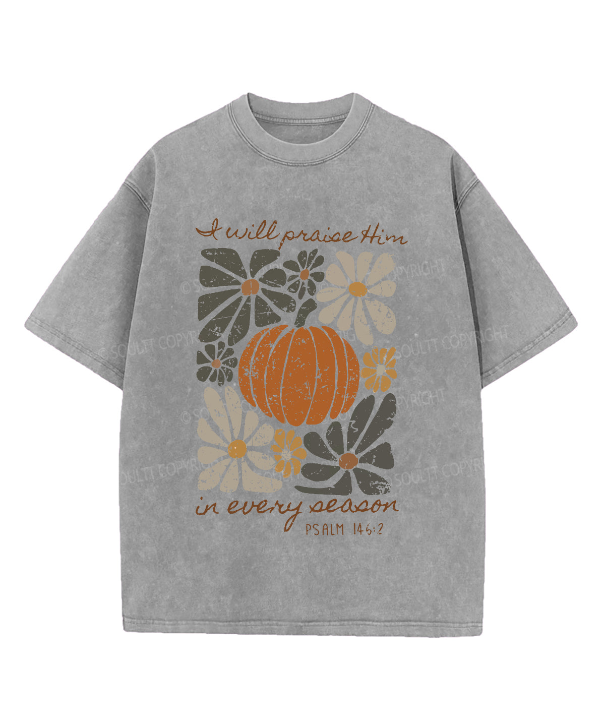I Will Praise Him Washed Christian T-shirt Hoodie, Sweatshirt | CiraTrend.com (Image 4)