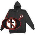 Crossbuster Zip Up Hoodie Zippered Hooded Sweatshirt T-Shirts | CiraTrend.com