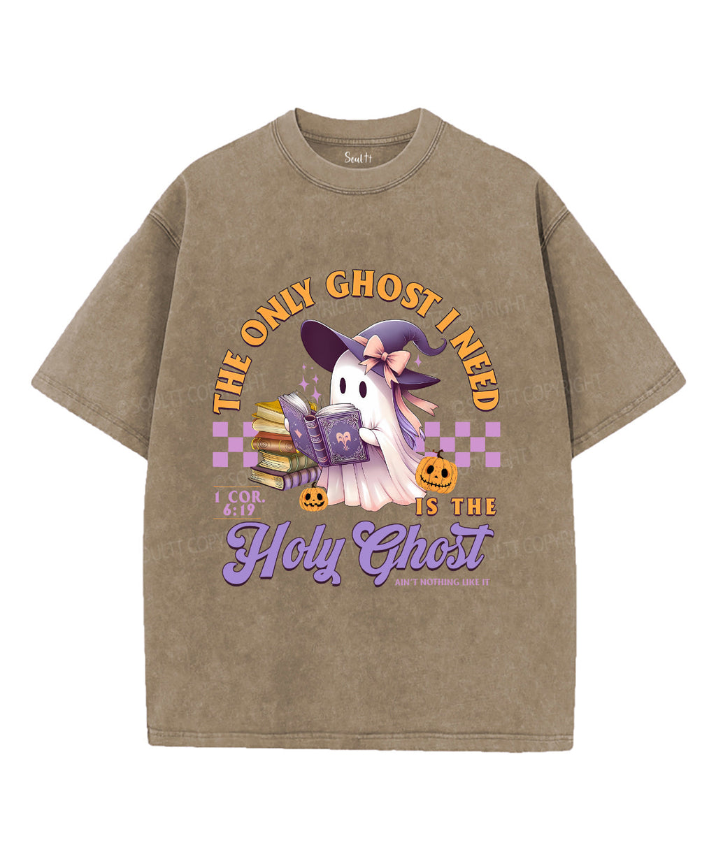 The Only Ghost I Know Is The Holy Ghost Unisex Washed Christian T-shirt Hoodie, Sweatshirt | CiraTrend.com (Image 5)