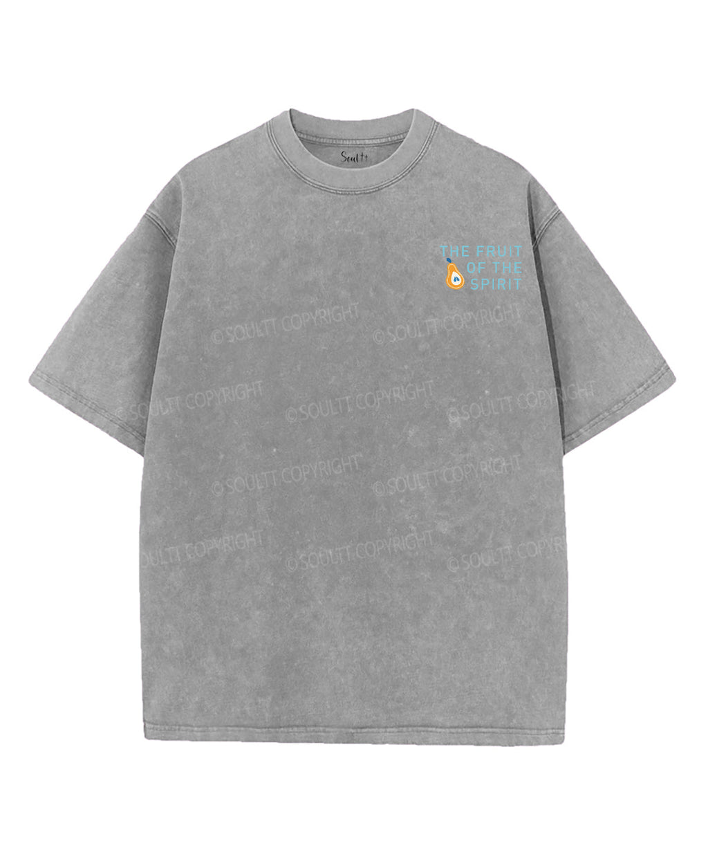 The Fruit Of The Spirit Double Sided Washed Christian T-shirt Hoodie, Sweatshirt | CiraTrend.com (Image 4)