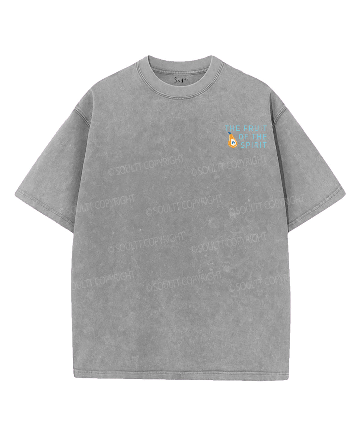 The Fruit Of The Spirit Double Sided Washed Christian T-shirt Hoodie, Sweatshirt | CiraTrend.com (Image 4)