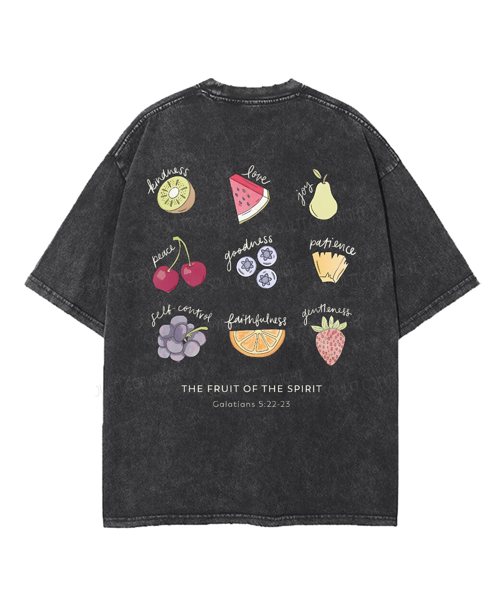 Fruit Of The Spirit Double Sided Unisex Washed Christian T-shirt Style030 Hoodie, Sweatshirt | CiraTrend.com (Image 3)