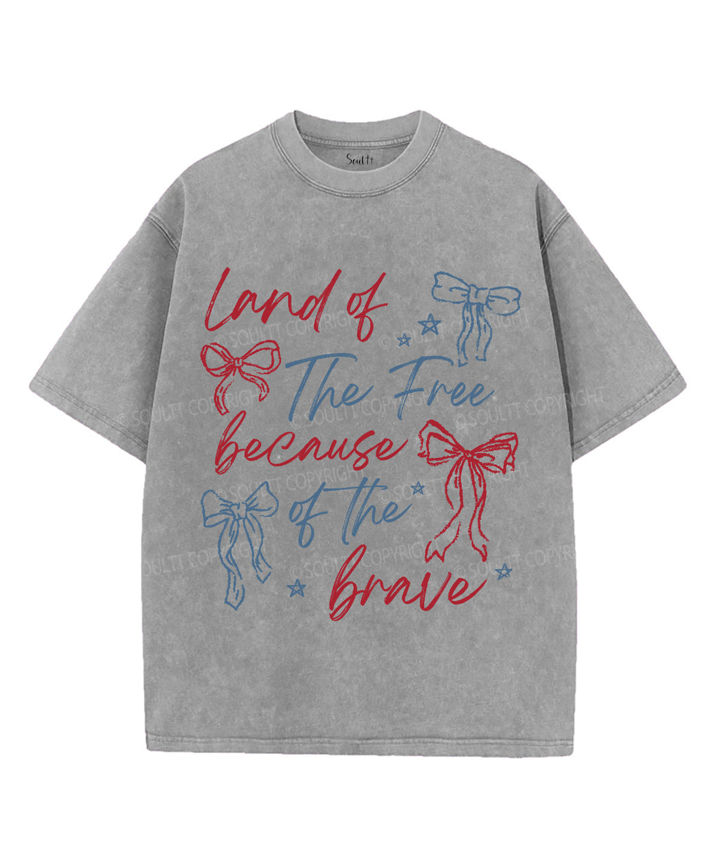 Land Of The Free Unisex Washed Christian T-shirt Style003 Hoodie, Sweatshirt | CiraTrend.com (Image 2)