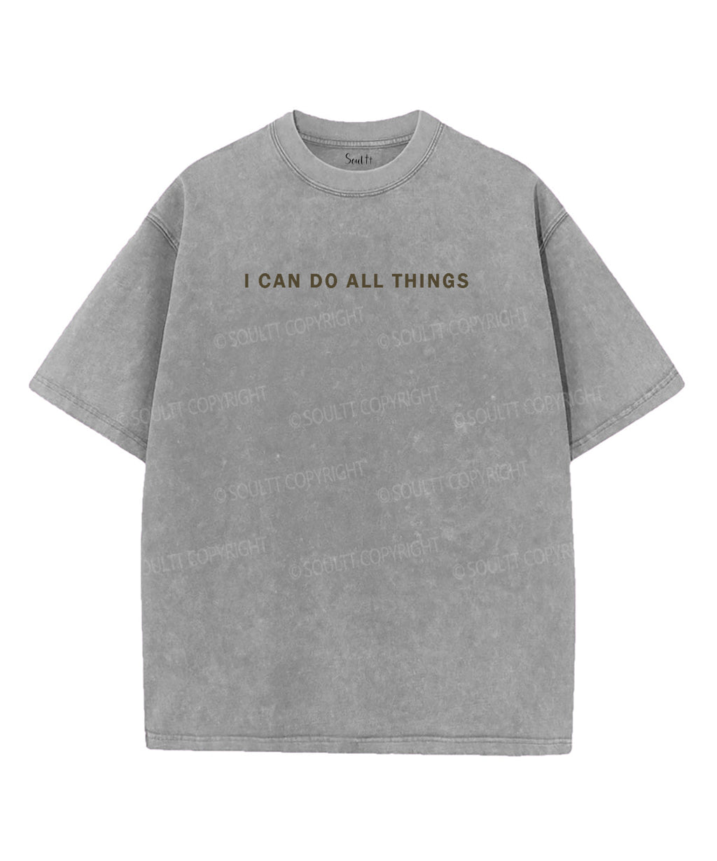 I Can Do All Things Double Sided Unisex Washed Christian T-shirt Hoodie, Sweatshirt | CiraTrend.com (Image 4)