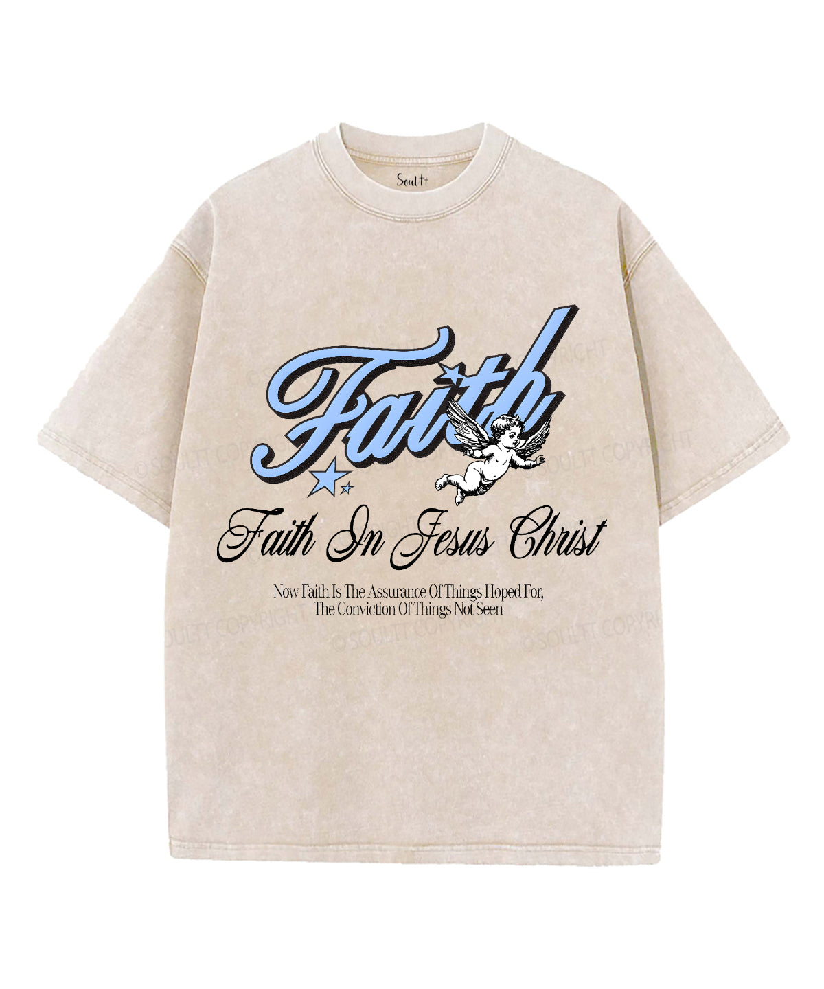 Faith Unisex Washed Christian T-shirt Style002 Hoodie, Sweatshirt | CiraTrend.com (Image 4)