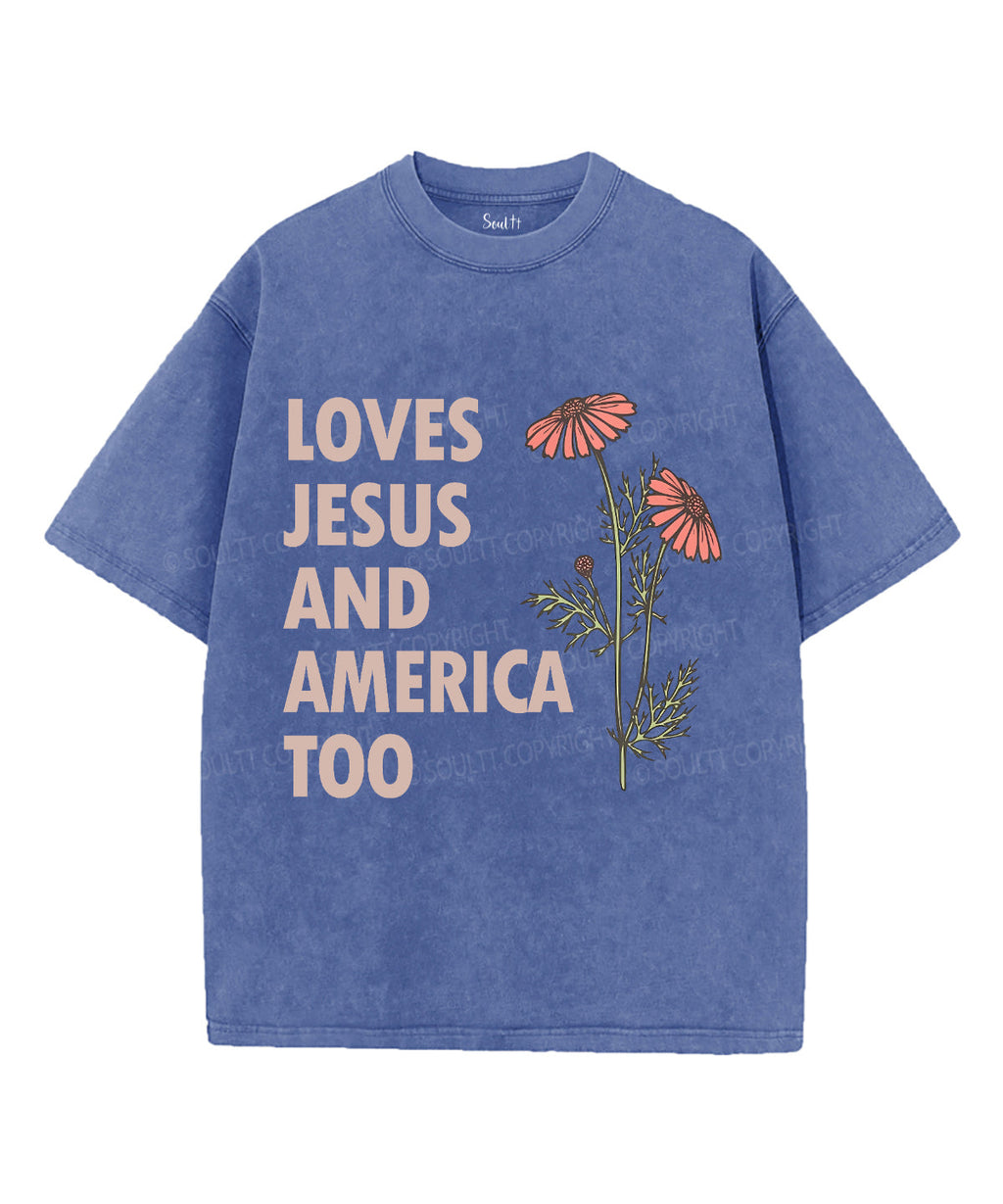 Love Jesus Unisex Washed Christian T-shirt Hoodie, Sweatshirt | CiraTrend.com (Image 4)