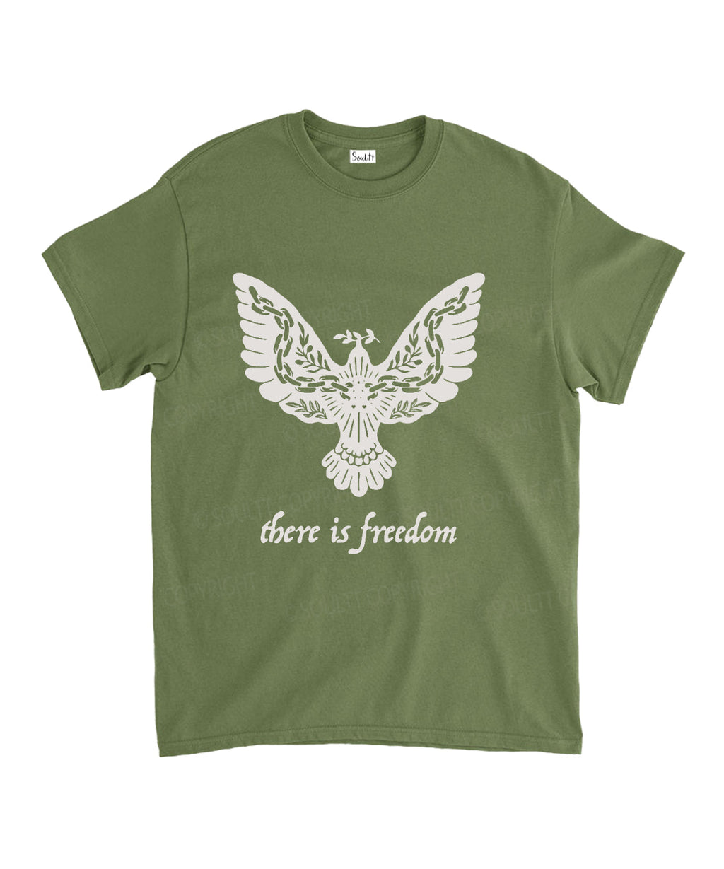 There Is Freedom Cotton Christian T-Shirts, Hoodie, Sweatshirt